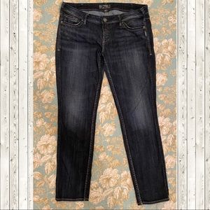 Silver Aiko Skinny Jeans Size 34x31